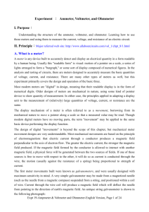 Experiment 19： Ammeter, Voltmeter, and Ohmmeter
