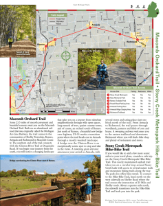 Stony Creek Metropark Hike Bike Trail PDF Map