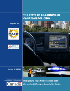 the state of e-learning in canadian policing