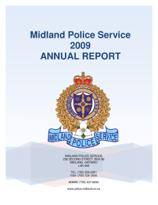 Midland Police Service 2009 ANNUAL REPORT