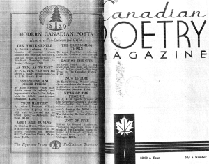Canadian Poetry Magazine, March, 1947