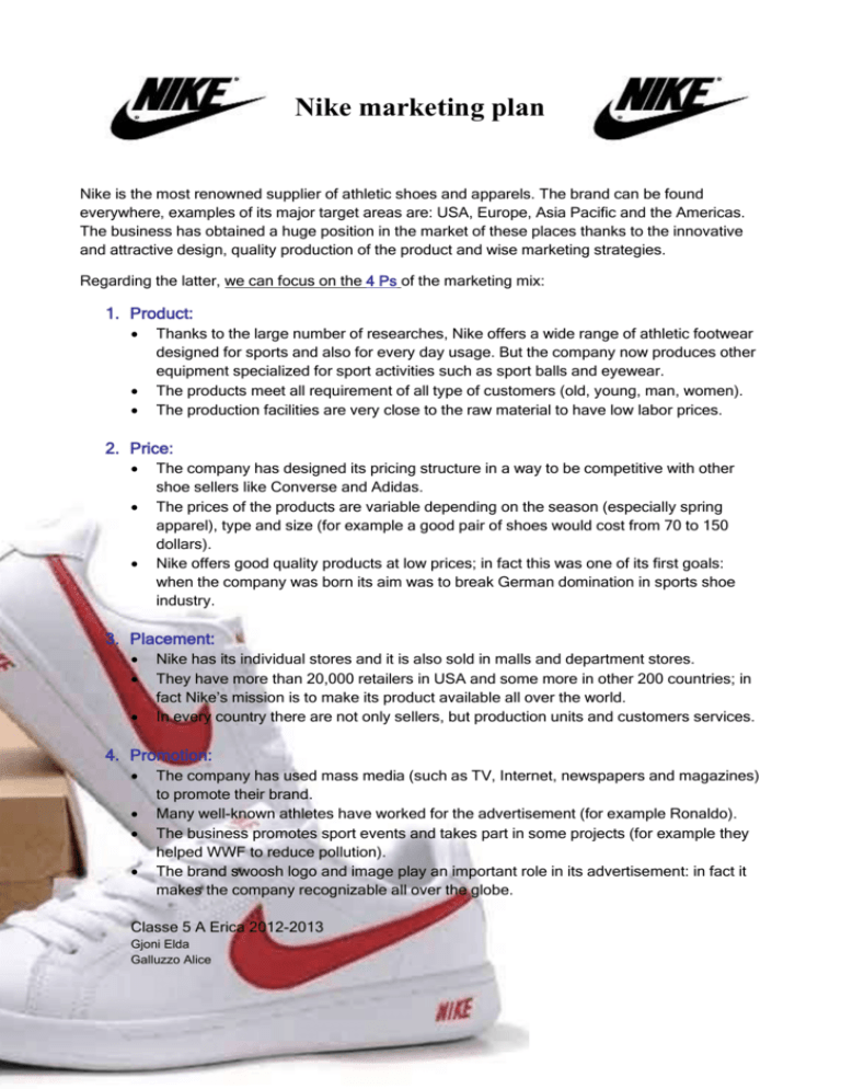 marketing research report on nike