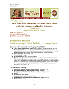 Inner Guts: How an extreme makeover of our hearts enlivens