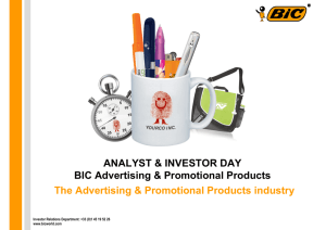 The Advertising & Promotional Products industry ANALYST