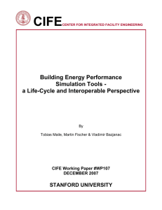 Building Energy Performance Simulation Tools - a Life-Cycle