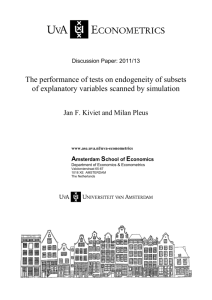 The performance of tests on endogeneity of subsets of explanatory