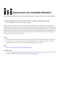 ASSOCIATION FOR CONSUMER RESEARCH