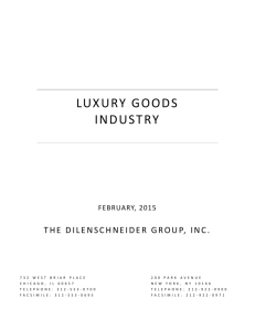 Luxury Goods Trend Report - January 2015