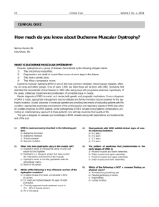 How much do you know about Duchenne Muscular Dystrophy?