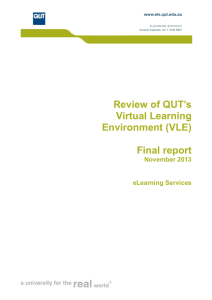 Review of QUT's Virtual Learning Environment