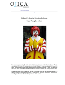 1 McDonald's Ongoing Marketing Challenge: Social