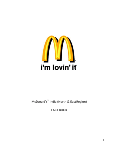McDonald's India (North & East Region) FACT