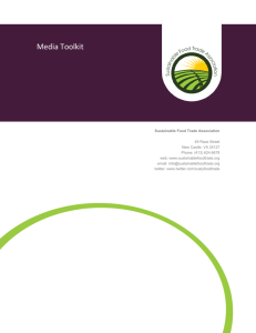 Media Toolkit - Sustainable Food Trade Association