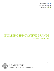 building innovative brands