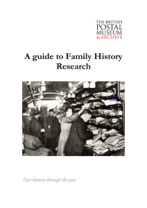 A guide to Family History Research