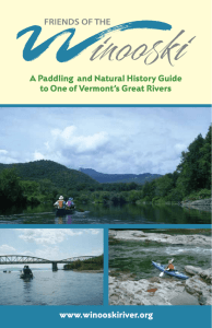 www.winooskiriver.org A Paddling and Natural History Guide to One