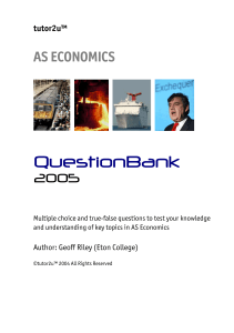 AS Economics Questionbank 2005 Edition 1 Final