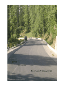 Road Towards Business Management