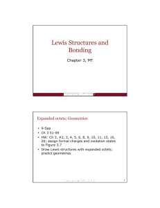 Lewis Structures and B di Bonding