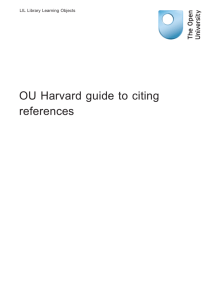 OU Harvard guide to citing references