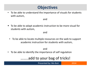 Teaching Students with Autism ppt