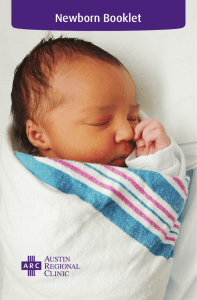 Newborn Booklet - Austin Regional Clinic