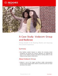 A Case Study: Vodacom Group and Redknee