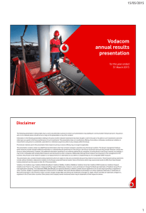 Vodacom annual results presentation