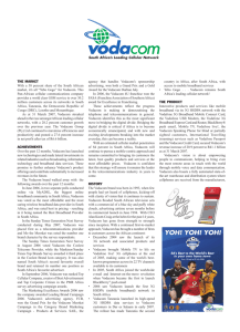 Vodacom - Superbrands