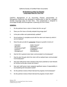 1 California Society of Certified Public Accountants 85 Questions to