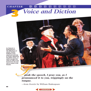 Chapter 3: Voice and Diction