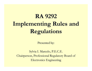 IRR RA 9292 Powerpoint aug31 [Compatibility Mode]