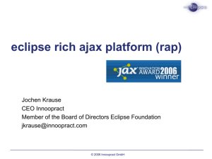 eclipse rich ajax platform (rap)