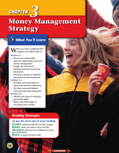 Chapter 3: Money Management Strategy