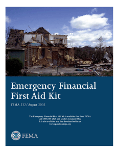 Emergency Financial First Aid Kit (EFFAK)