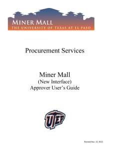Procurement Services Miner Mall
