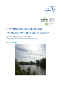 Rye Meads Water Cycle Strategy - Welwyn Hatfield Borough Council