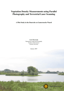 Vegetation Density Measurements using Parallel Photography and