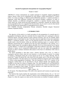 Smooth Pycnophylactic Interpolation for Geographical Regions1