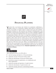 financial planning - Welcome to the NIOS