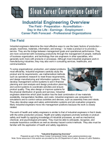 Industrial Engineering Overview