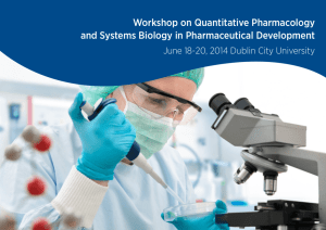 Workshop on Quantitative Pharmacology and Systems Biology in