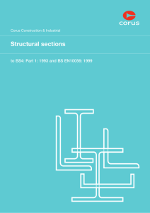 Structural sections - Engineering Surveyor