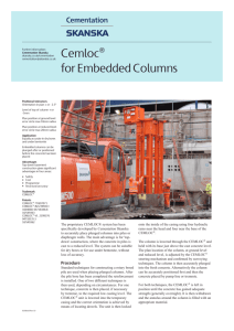 Cemloc® for Embedded Columns