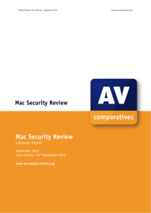 Mac Security Review 2012 - AV