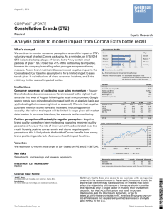 Analysis points to modest impact from Corona Extra