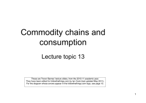Commodity chains and consumption