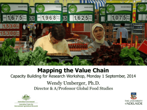 Mapping the Value Chain - University of Adelaide