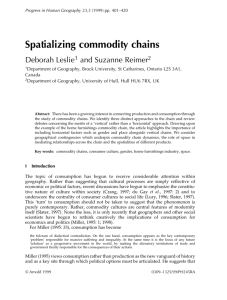 Spatializing commodity chains
