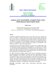 Analysis of the Sustainability of Supply Chains with a Multi